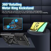 Husa pentru Realme C67 4G cu inel Ring Armor Kickstand Tough, protectie camera (negru)