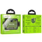 Casti gaming Bluetooth TWS cu microfon Hoco EW55, verde