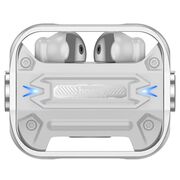 Casti gaming Bluetooth TWS cu microfon Hoco EW55, argintiu