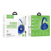 Casti wireless on-ear Jack 3.5mm, card TF Hoco W43, albastru