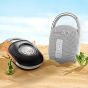 Mini boxa Bluetooth TWS Hi-Fi Hoco HC17 cu holder curea, negru