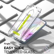 [Pachet 2x] Folie sticla Samsung Galaxy A35 5G Ringke Easy Slide Tempered Glass, transparenta