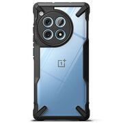 Husa OnePlus 12R Ringke Fusion X, transparent / negru