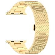 Curea pentru Apple Watch 4, 5, 6, 7, 8, 9, SE, SE2, Ultra, Ultra 2 (42/44/45/49mm) - auriu