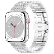 Curea pentru Apple Watch 4, 5, 6, 7, 8, 9, SE, SE2, Ultra, Ultra 2 (42/44/45/49mm) - argintiu