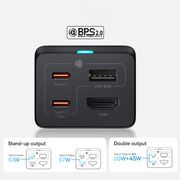 Statie de incarcare Charging Station GaN5 Pro (CCGP110201) - HDMI 4K, 2xType-C, USB, 67W, 1.5m, Cablu Type-C, 100W, 40Gbps, 1m, negru, CCGP110201