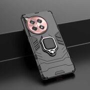 Husa pentru OnePlus 12R cu inel Armor Kickstand Tough Rugged Cover, Aiyamdo, negru