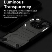 Husa Nothing Phone (2a) Ringke Fusion X, transparent / negru