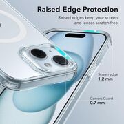 Husa iPhone 15 Plus ESR Classic Hybrid HaloLock, clear / bleu