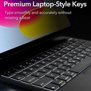 Husa + tastatura iPad 11 2025, iPad 10 2022 ESR Rebound Magnetic, negru