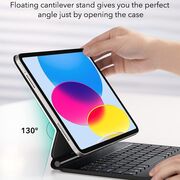 Husa + tastatura iPad 11 2025, iPad 10 2022 ESR Rebound Magnetic, negru