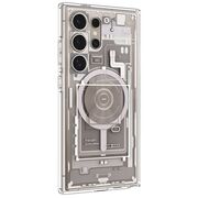 Husa premium pentru  Samsung Galaxy S24 Ultra Spigen Ultra Hybrid Zero One OneTap MagSafe Ring - Natural Titanium