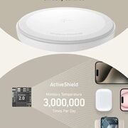 Incarcator wireless magnetic Anker MagGo 3in1, 15W, Qi2, pentru iPhone 15/14/13, AirPods Pro, Apple Watch Ultra, incarcator si cablu USB-C inclus, alb