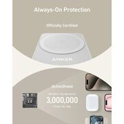 Incarcator wireless magnetic Anker MagGo 3-in-1, MagSafe compatibil, 15W, Qi2 Certificat, Pliabil, (incarcator si cablu USB-C inclus), alb