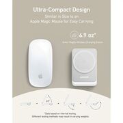 Incarcator wireless magnetic Anker MagGo 3-in-1, MagSafe compatibil, 15W, Qi2 Certificat, Pliabil, (incarcator si cablu USB-C inclus), alb