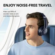 Casti Wireless Over-Ear Anker Soundcore Life Q20i, Hybrid Active Noise Cancelling, Big Bass, Transparency Mode, Albastru