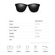 Ochelari de soare barbati polarizati Techsuit, negru, 0717