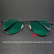 Ochelari de soare aviator unisex Techsuit, verde, 3025