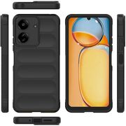 Husa pentru  Xiaomi Redmi 13C Liquid Silicone, Microfibre Lining, Non-Slip Airbag Design, negru