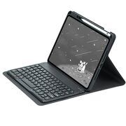 Husa cu tastatura iluminata wireless pentru  iPad 11 2025, iPad 10 2022, rotativa 360, negru