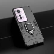 Husa pentru Oppo Reno 11F cu inel Armor Kickstand Tough Rugged Cover negru