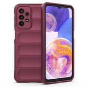 Husa pentru Samsung Galaxy A23 Liquid Silicone, Microfibre Lining, Non-Slip Airbag Design - bordeaux