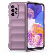 Husa pentru Samsung Galaxy A23 Liquid Silicone, Microfibre Lining, Non-Slip Airbag Design - purple