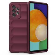 Husa pentru Samsung Galaxy A52 Liquid Silicone, Microfibre Lining, Non-Slip Airbag Design - bordeaux