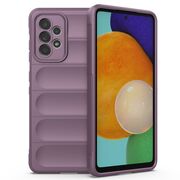 Husa pentru Samsung Galaxy A52 Liquid Silicone, Microfibre Lining, Non-Slip Airbag Design - purple