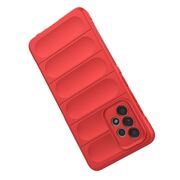 Husa pentru Samsung Galaxy A52 Liquid Silicone, Microfibre Lining, Non-Slip Airbag Design - red