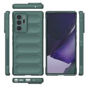 Husa pentru  Samsung Galaxy Note 20 Ultra Liquid Silicone, Microfibre Lining, Non-Slip Airbag Design, verde