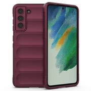 Husa pentru  Samsung Galaxy S21 FE Liquid Silicone, Microfibre Lining, Non-Slip Airbag Design, bordeaux