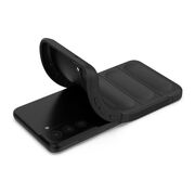 Husa pentru  Samsung Galaxy S21 FE Liquid Silicone, Microfibre Lining, Non-Slip Airbag Design, verde