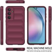 Husa pentru Samsung Galaxy A55 5G Liquid Silicone, Microfibre Lining, Non-Slip Airbag Design, bordeaux