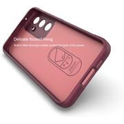 Husa pentru Samsung Galaxy A55 5G Liquid Silicone, Microfibre Lining, Non-Slip Airbag Design, bordeaux