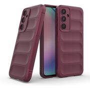 Husa pentru Samsung Galaxy A55 5G Liquid Silicone, Microfibre Lining, Non-Slip Airbag Design, bordeaux