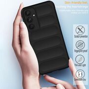 Husa pentru Samsung Galaxy A55 5G Liquid Silicone, Microfibre Lining, Non-Slip Airbag Design, mov