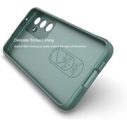 Husa pentru Samsung Galaxy A55 5G Liquid Silicone, Microfibre Lining, Non-Slip Airbag Design, verde