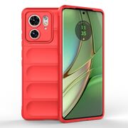 Husa pentru  Motorola Edge 40 Liquid Silicone, Microfibre Lining, Non-Slip Airbag Design, rosu
