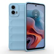 Husa pentru  Motorola Moto G34 Liquid Silicone, Microfibre Lining, Non-Slip Airbag Design, albastru