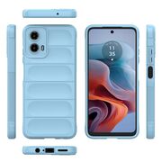 Husa pentru  Motorola Moto G34 Liquid Silicone, Microfibre Lining, Non-Slip Airbag Design, albastru