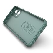 Husa pentru  Motorola Moto G34 Liquid Silicone, Microfibre Lining, Non-Slip Airbag Design, verde