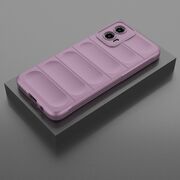 Husa pentru  Motorola Moto G34 Liquid Silicone, Microfibre Lining, Non-Slip Airbag Design, mov