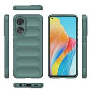 Husa pentru  Oppo A78 4G Liquid Silicone, Microfibre Lining, Non-Slip Airbag Design, verde