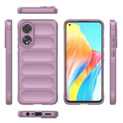 Husa pentru  Oppo A78 4G Liquid Silicone, Microfibre Lining, Non-Slip Airbag Design, mov