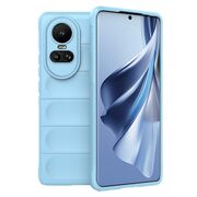 Husa pentru  Oppo Reno 10, Reno 10 Pro Liquid Silicone, Microfibre Lining, Non-Slip Airbag Design, albastru