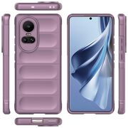 Husa pentru  Oppo Reno 10, Reno 10 Pro Liquid Silicone, Microfibre Lining, Non-Slip Airbag Design, mov