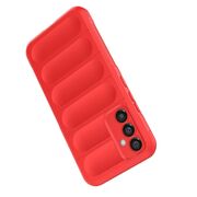 Husa pentru Samsung Galaxy A34 Liquid Silicone, Microfibre Lining, Non-Slip Airbag Design - bordeaux