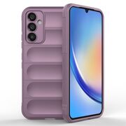 Husa pentru Samsung Galaxy A34 Liquid Silicone, Microfibre Lining, Non-Slip Airbag Design - purple