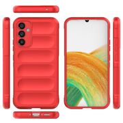 Husa pentru Samsung Galaxy A34 Liquid Silicone, Microfibre Lining, Non-Slip Airbag Design - red